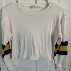 Me to We white crop top, small